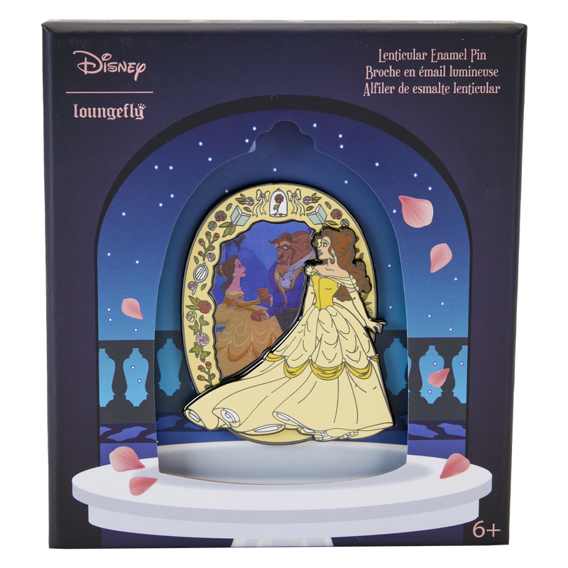 Beauty and the Beast Princess Series 3" Collector Box Lenticular Pin