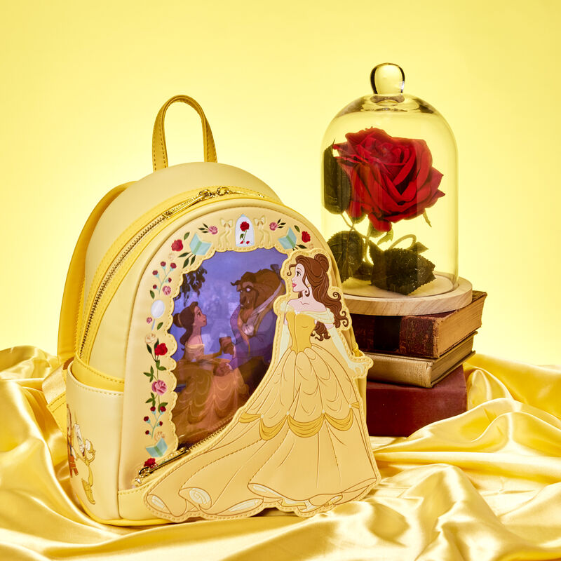 Loungefly x Disney Beauty and the Beast Princess Series Lenticular Mini Backpack