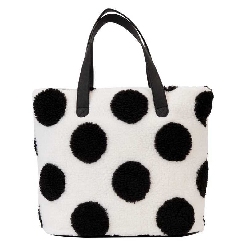 Loungefly x Disney Minnie Mouse Rocks the Dots Classic Sherpa Tote Bag