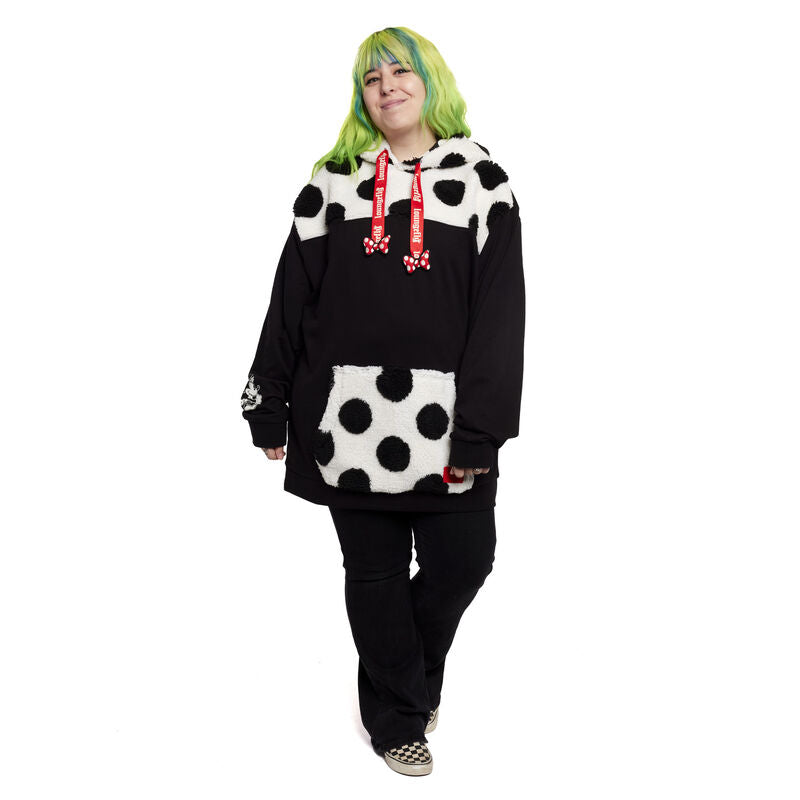 Loungefly x Disney Minnie Mouse Rocks the Dots Sherpa Unisex Hoodie