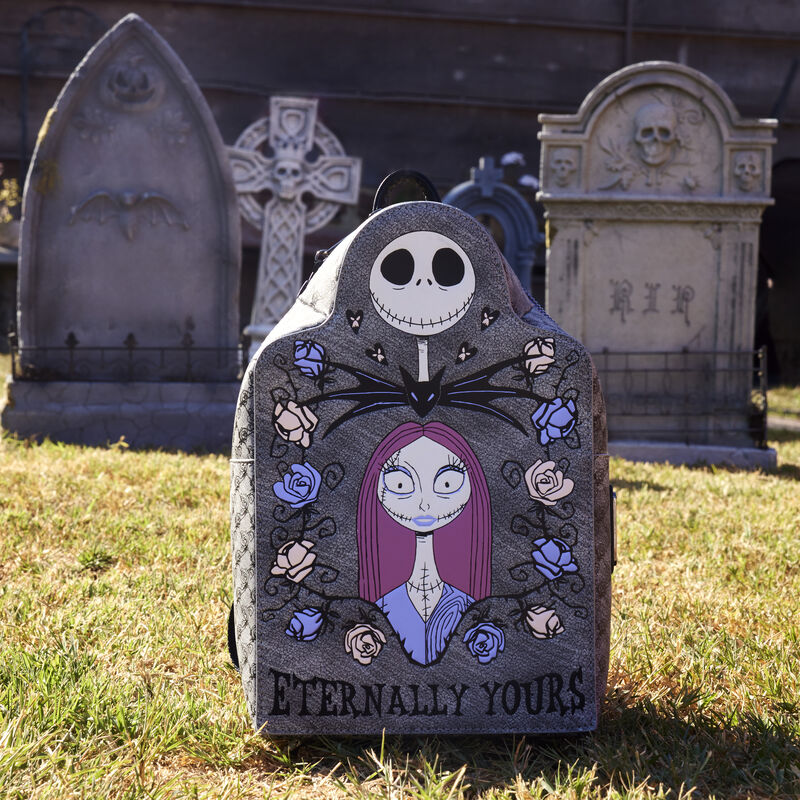 Loungefly x Nightmare Before Christmas Jack & Sally Eternally Yours Tombstone Mini Backpack