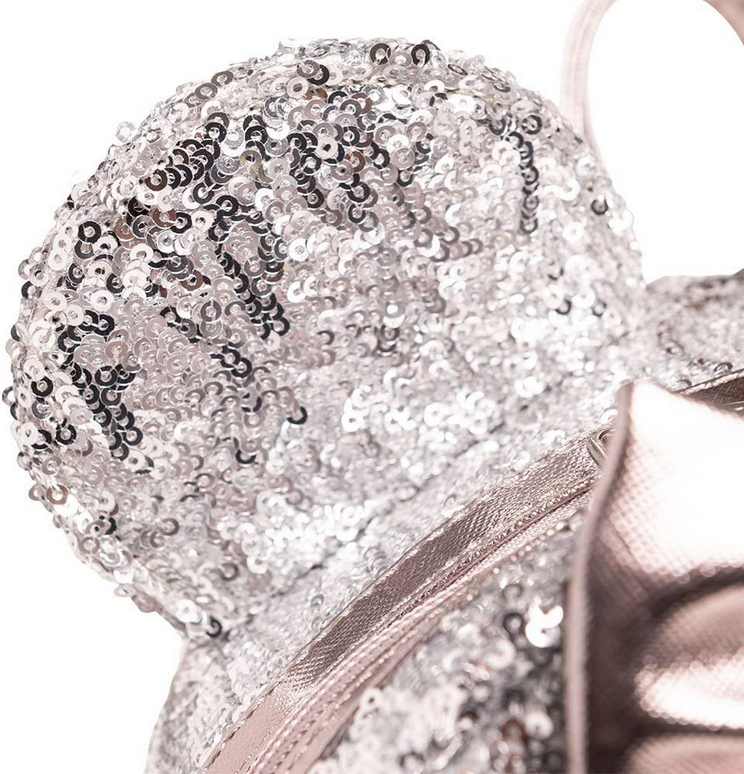 Loungefly x Disney Minnie Silver Sequin Exclusive Mini Backpack