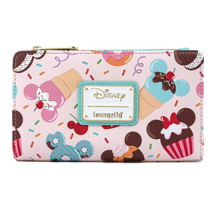 Loungefly x Disney Mickey and Minnie Mouse Sweets Flap Purse Koolaz Ltd