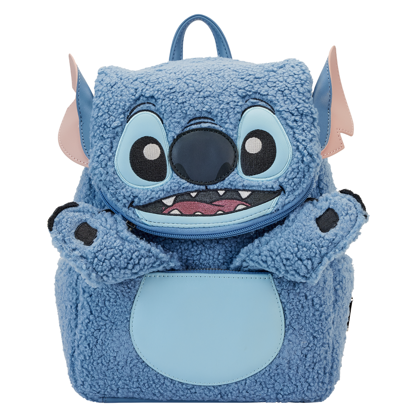 Loungefly x Disney Stitch Plush Pocket Mini Backpack