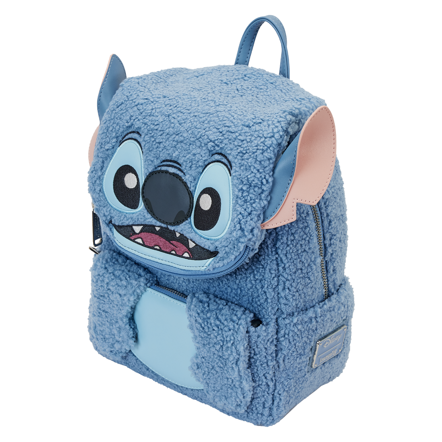 Loungefly x Disney Stitch Plush Pocket Mini Backpack