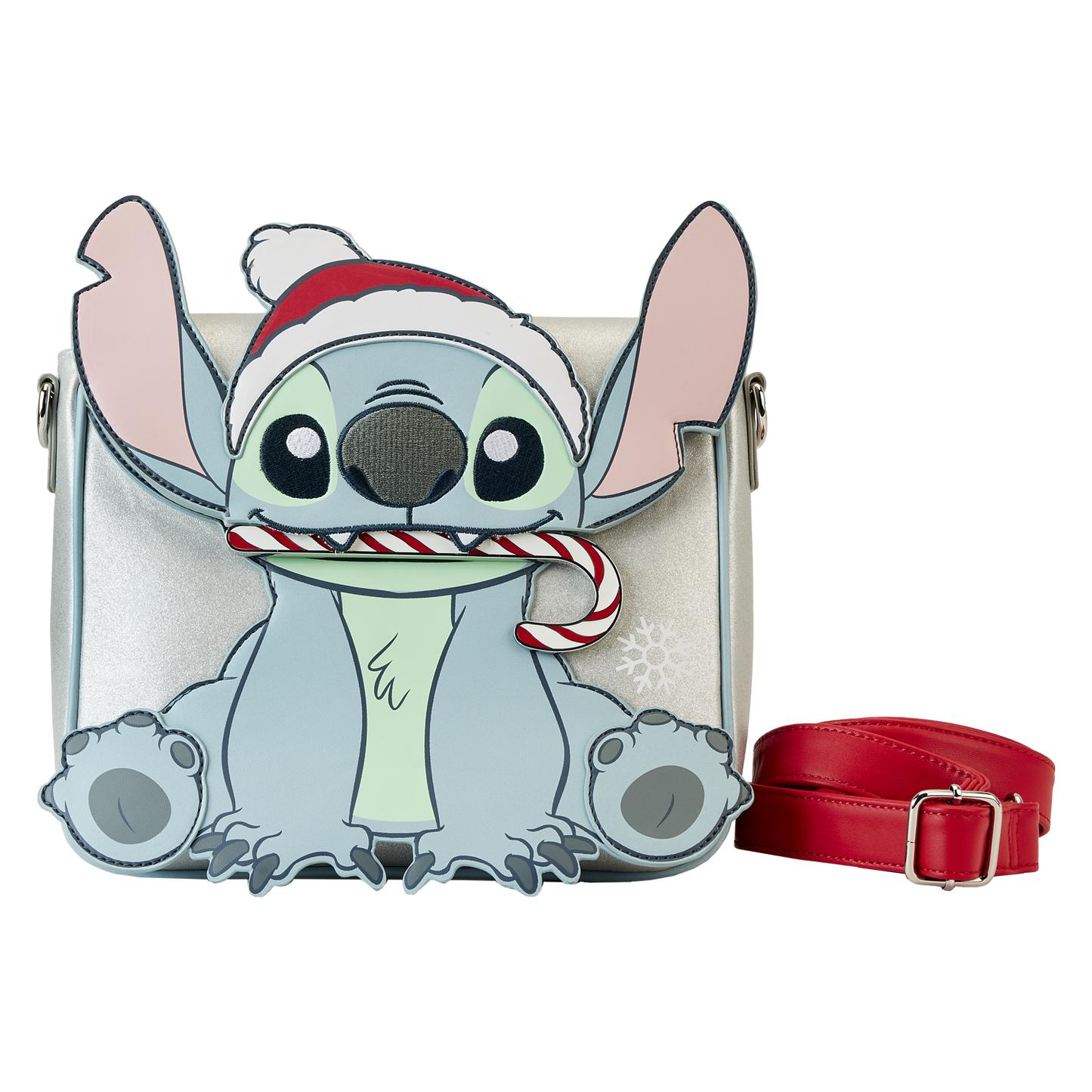 Loungefly x Disney Stitch Holiday Crossbody Bag