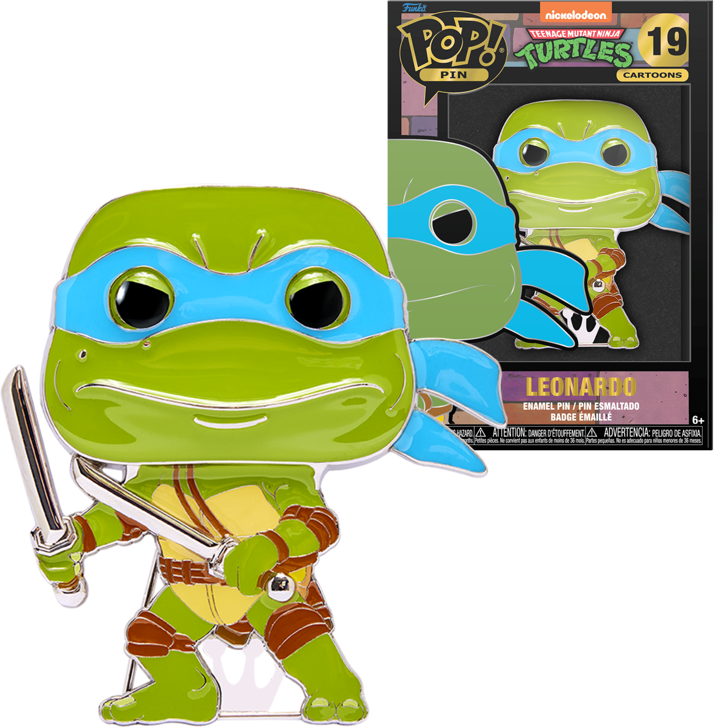 Leonardo Teenage Mutant Ninja Turtles Funko Pop! Pin