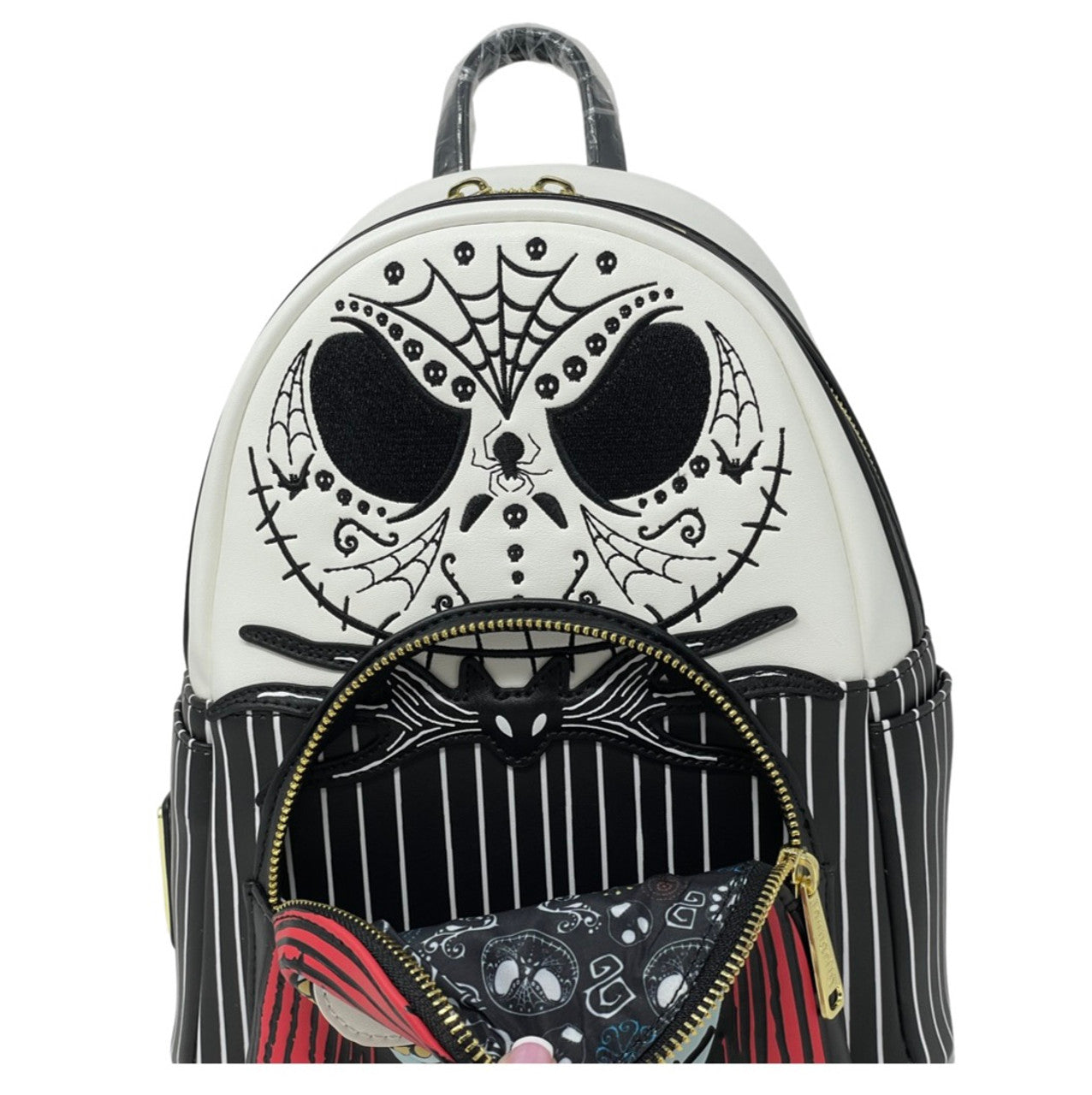 Loungefly x Disney Nightmare Before Christmas Sugar Skull Jack and Sally Mini Backpack