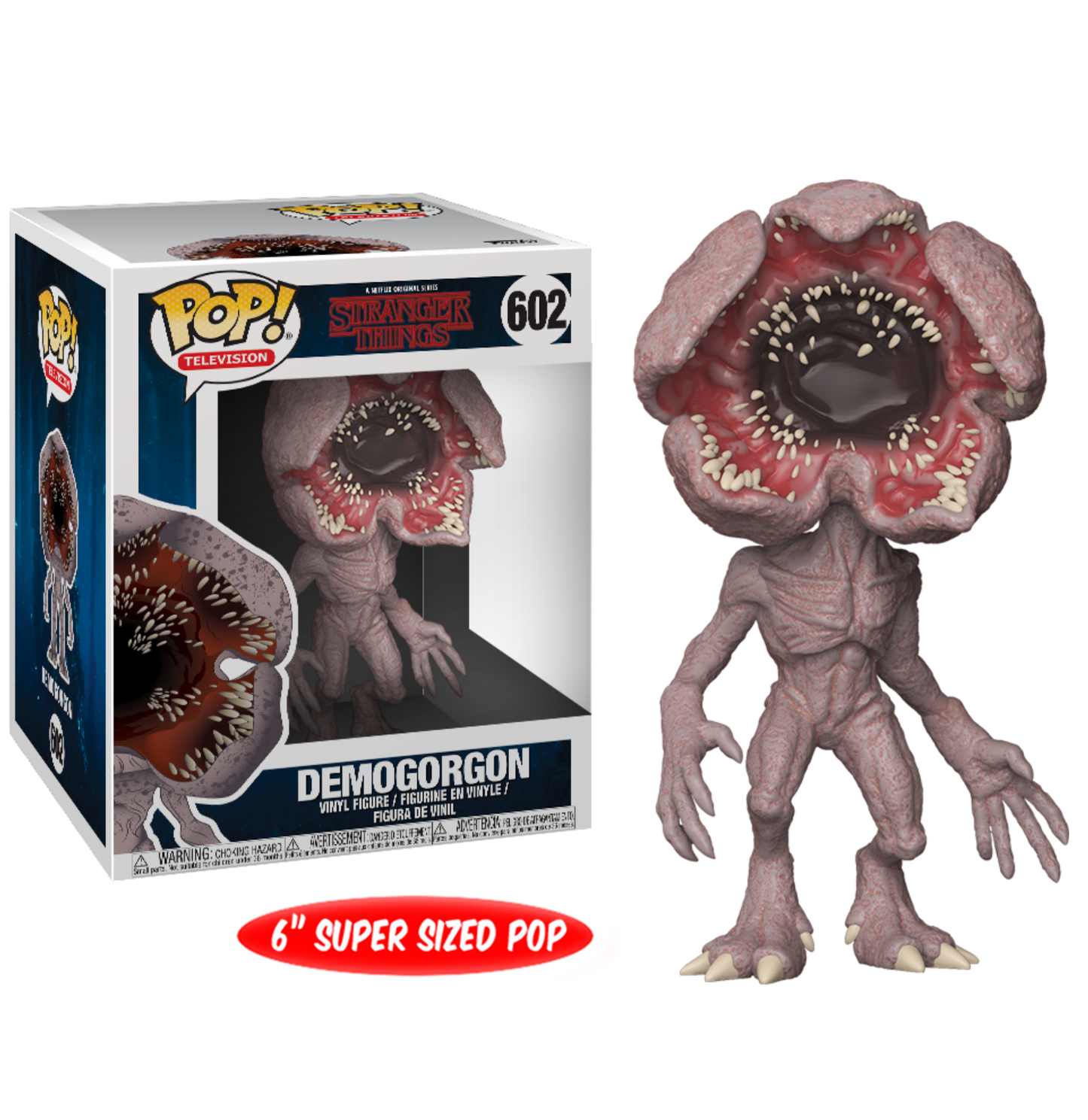 koolaz-ltd - Stranger Things - Demogorgon 6” Super Sized Pop! Vinyl Figure - Funko - Pop Vinyl