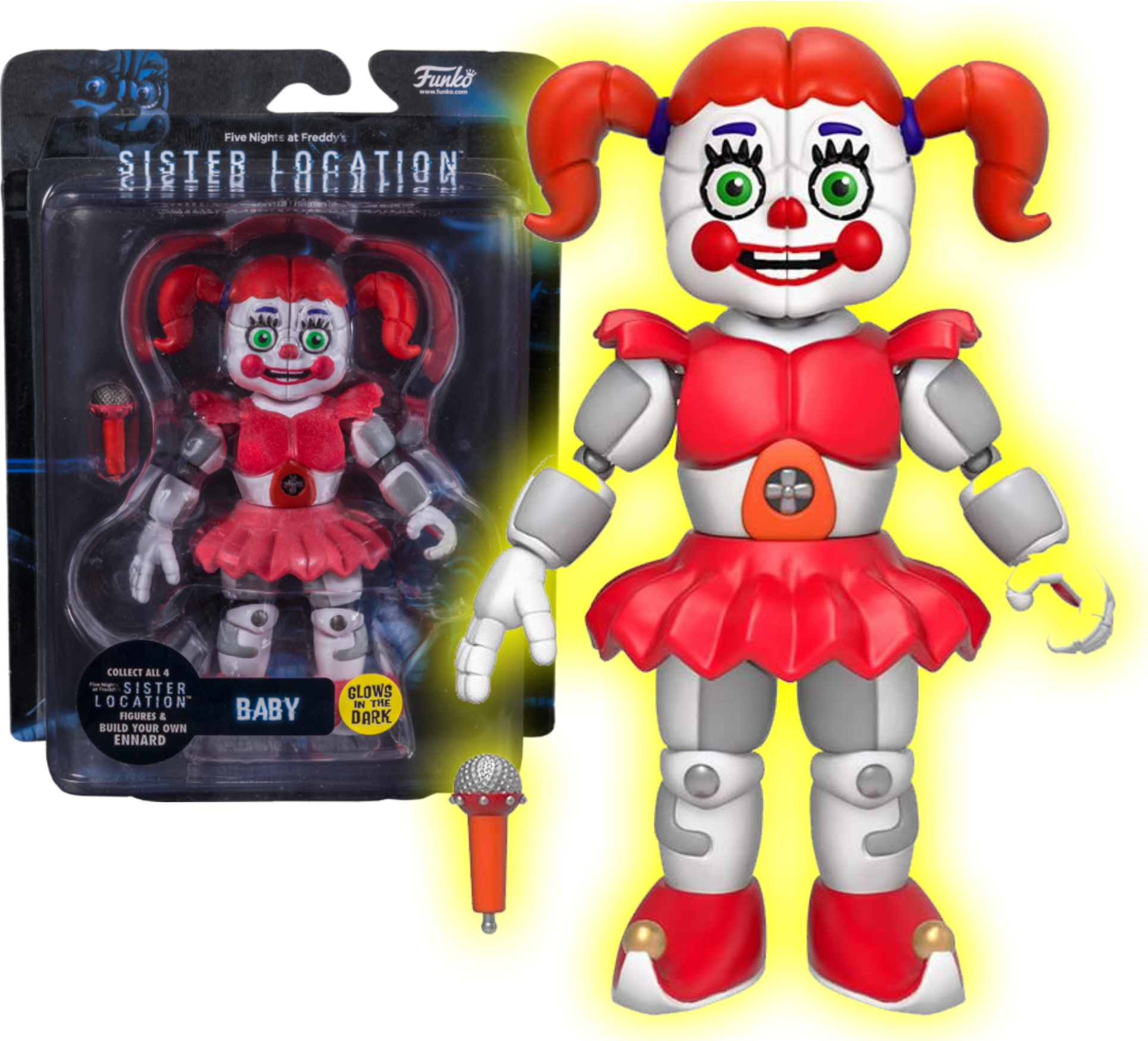 Set of 5 - Five Nights at Freddy's Sister Location Action Figures Party Toy  FNAF