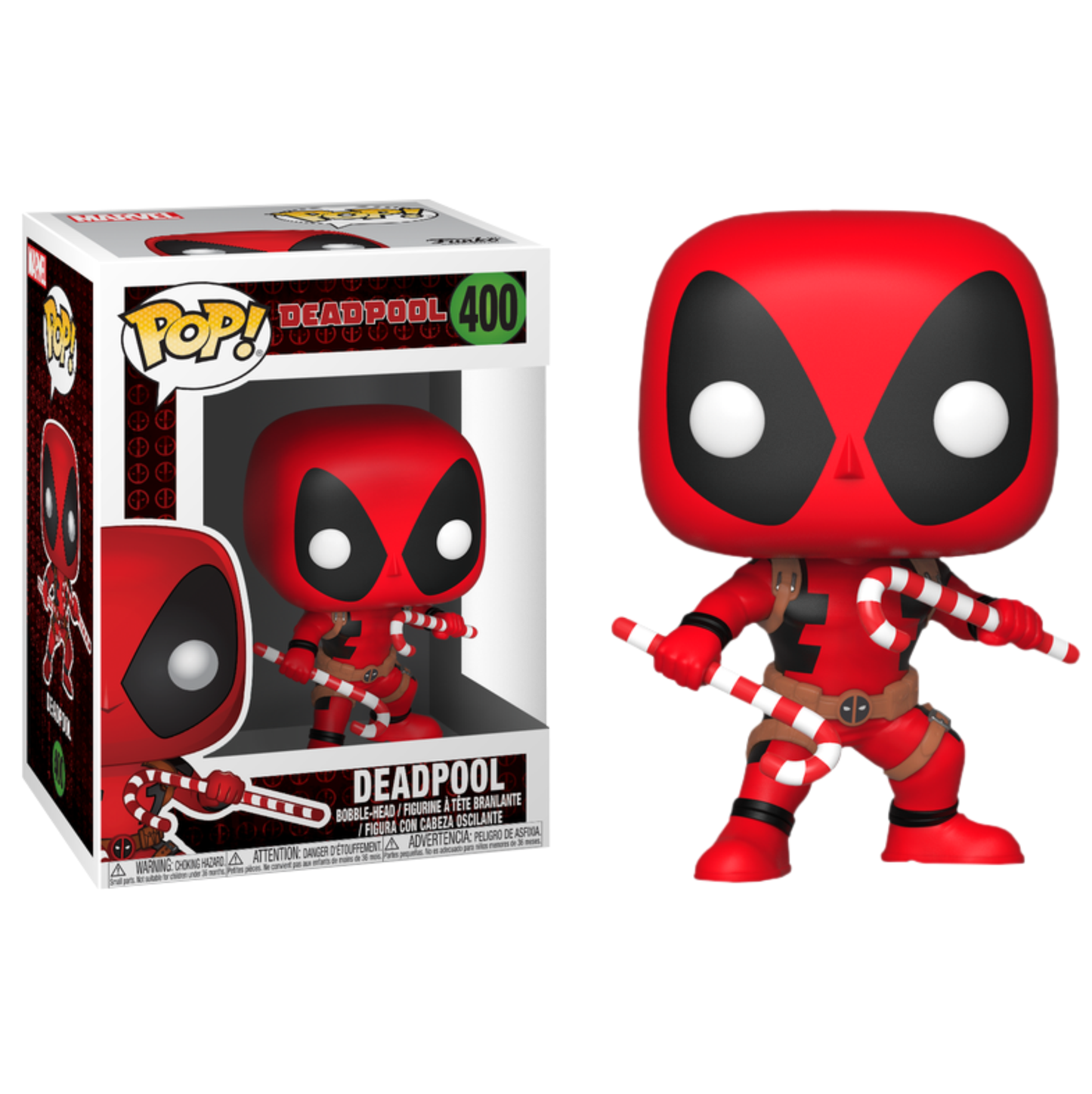 koolaz-ltd - Deadpool - Deadpool with Christmas Candy Canes Pop! Vinyl Figure - Funko - Pop Vinyl