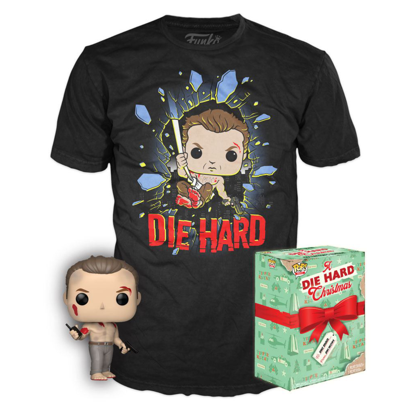Die Hard - Jon McClane Pop! & Tee Colletors Box Set