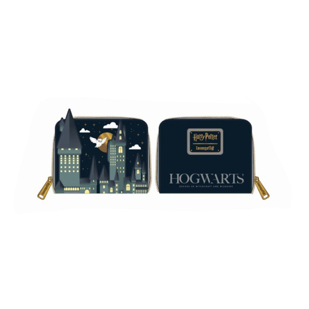 Loungefly x Harry Potter Hogwarts Castle 5” Faux Leather Zip-Around Purse