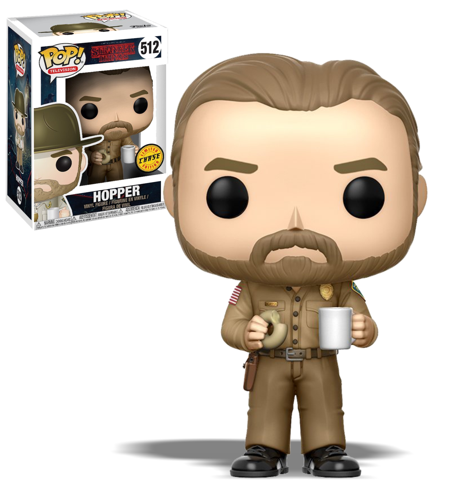 Hopper Stranger Things Funko Pop! Vinyl (Chase Version)
