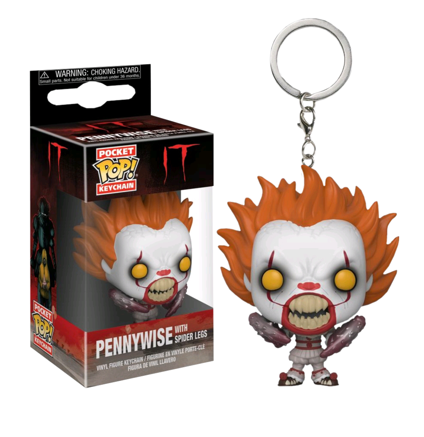 koolaz-ltd - IT (2017) - Pennywise with Spider Legs Pocket Pop! Vinyl Keychain - Funko - Keychain
