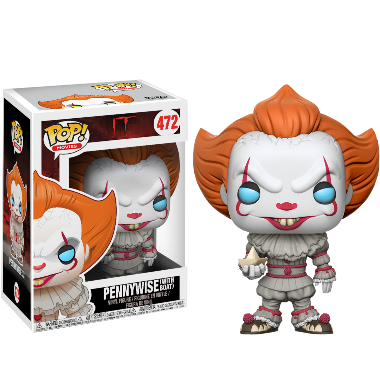 koolaz-ltd - IT (2017) - Pennywise with Boat Pop! Vinyl Figure - Funko - Pop Vinyl
