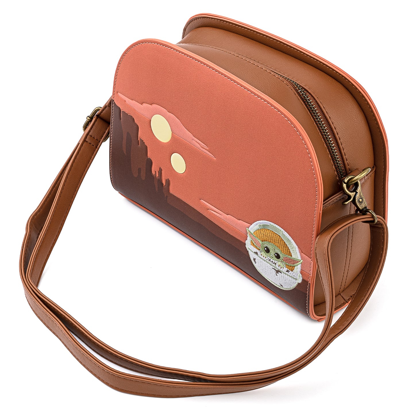 Loungefly x Star Wars The Mandalorian "The Child' Cradle Scene Crossbody Bag