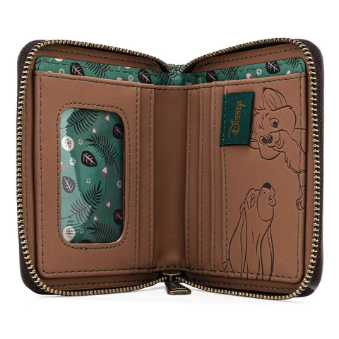 Loungefly x Disney Fox And Hound Faux Leather Zip Purse