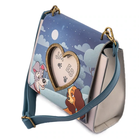 Loungefly x Disney Lady And The Tramp Wet Cement Crossbody Bag