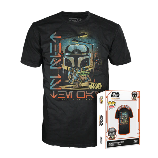 Funko Pop Tee Star Wars The Mandalorian & The Child