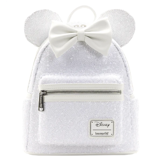 Loungefly x Disney Minnie Sequin Wedding Mini Backpack Koolaz Ltd