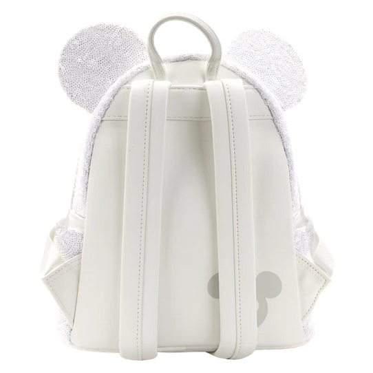 Loungefly x Disney Minnie Sequin Wedding Mini Backpack