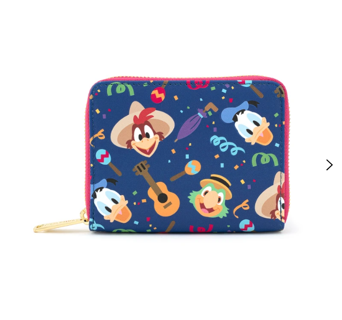 Disney X Loungefly Three Caballeros Zip Around Wallet