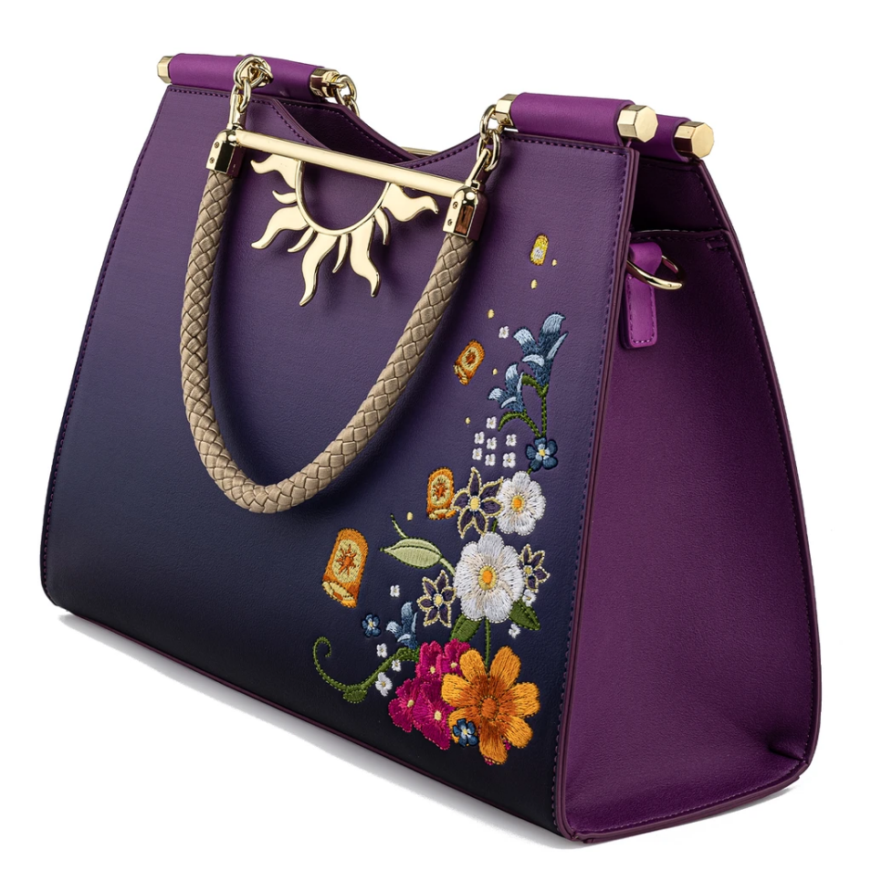 Loungefly x Disney Tangled Floating Lights Hardware Crossbody Bag