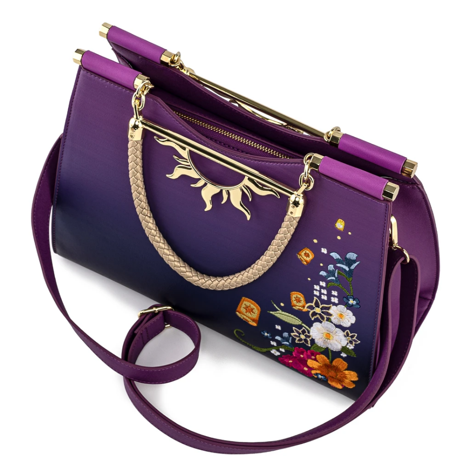 Loungefly x Disney Tangled Floating Lights Hardware Crossbody Bag