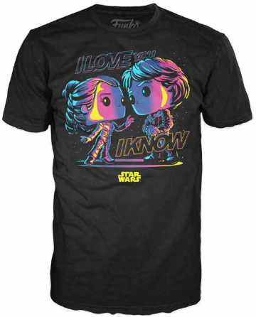 Han Loves Leia - Star Wars Funko Loose Pop! Tee