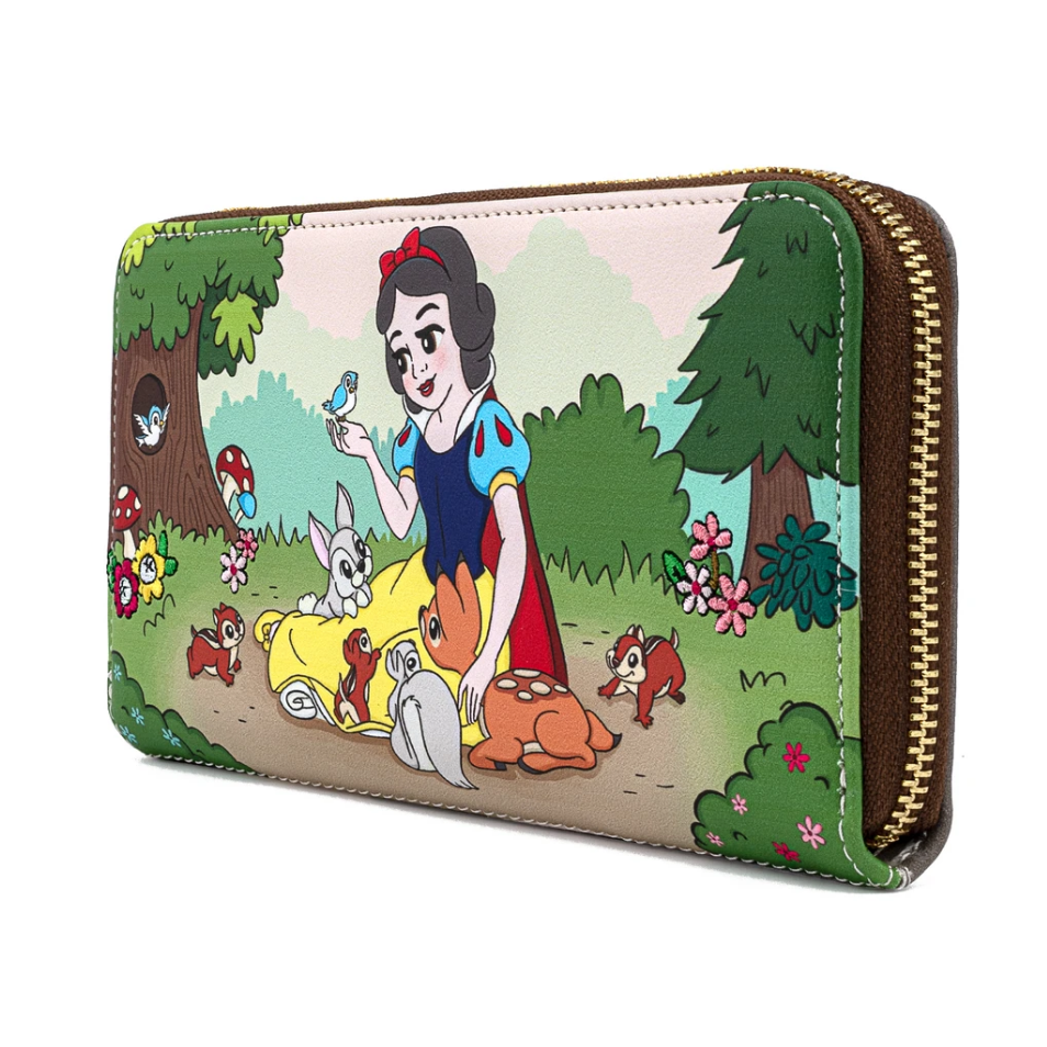 Loungefly x Disney Snow White and the Seven Dwarfs Multi Scene Zip Around Purse
