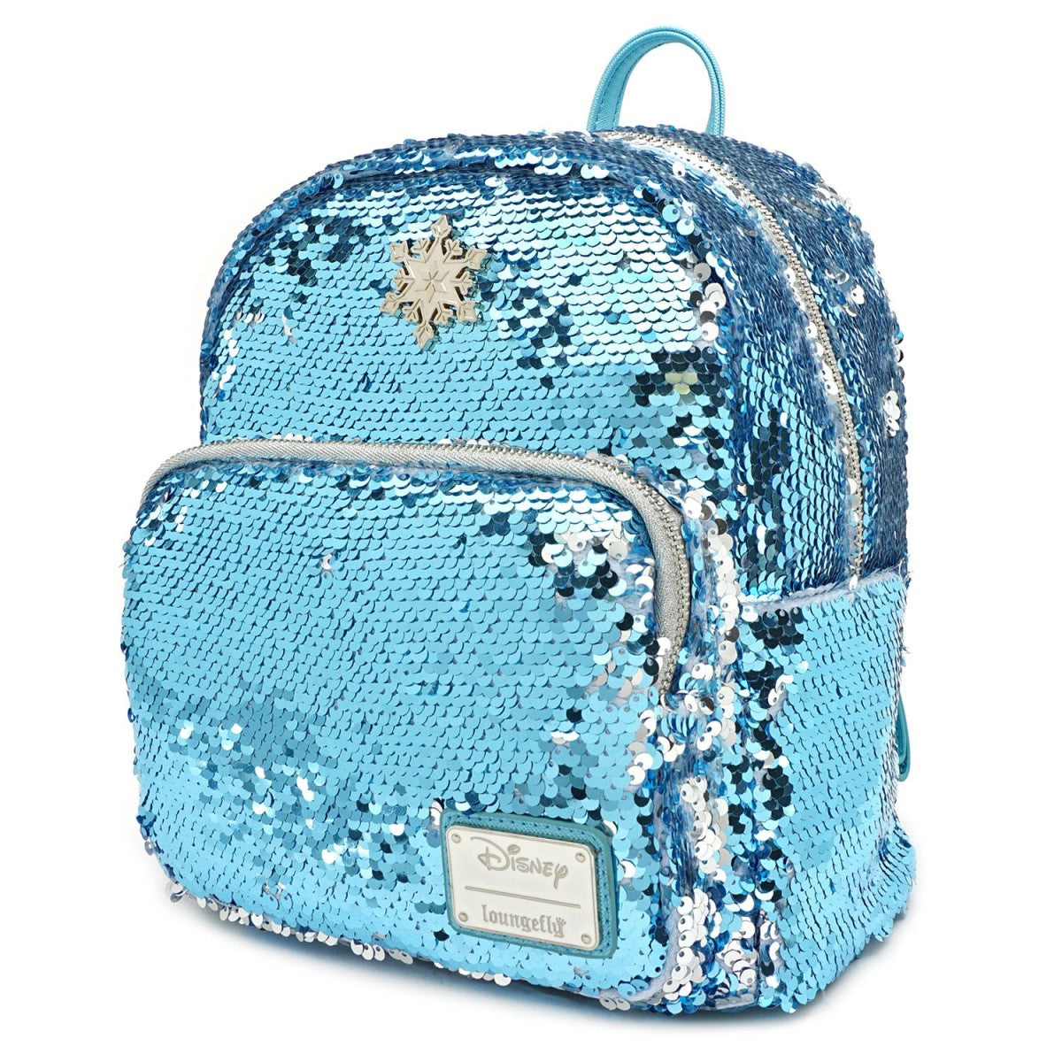 Loungefly x Disney Frozen Elsa Reversible Sequin Mini Backpack