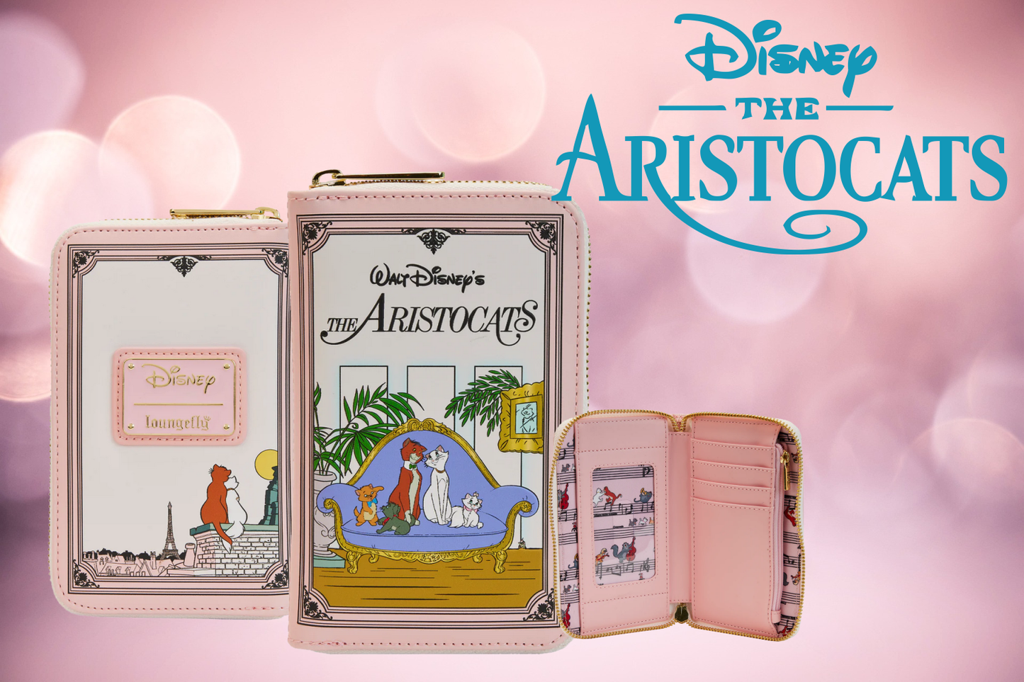 Loungefly x Disney The Aristocats Book Zip Around Wallet