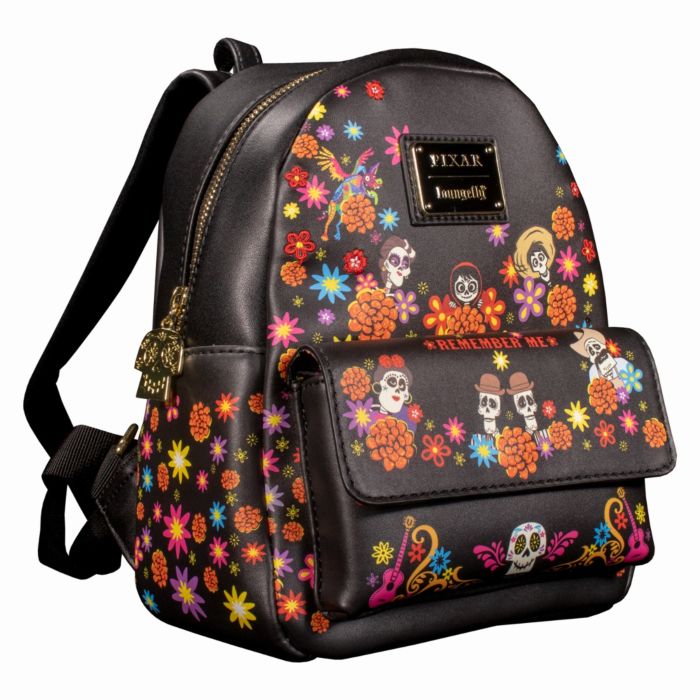 Loungefly x Disney Pixar Coco Land of the Dead Family Mini Backpack