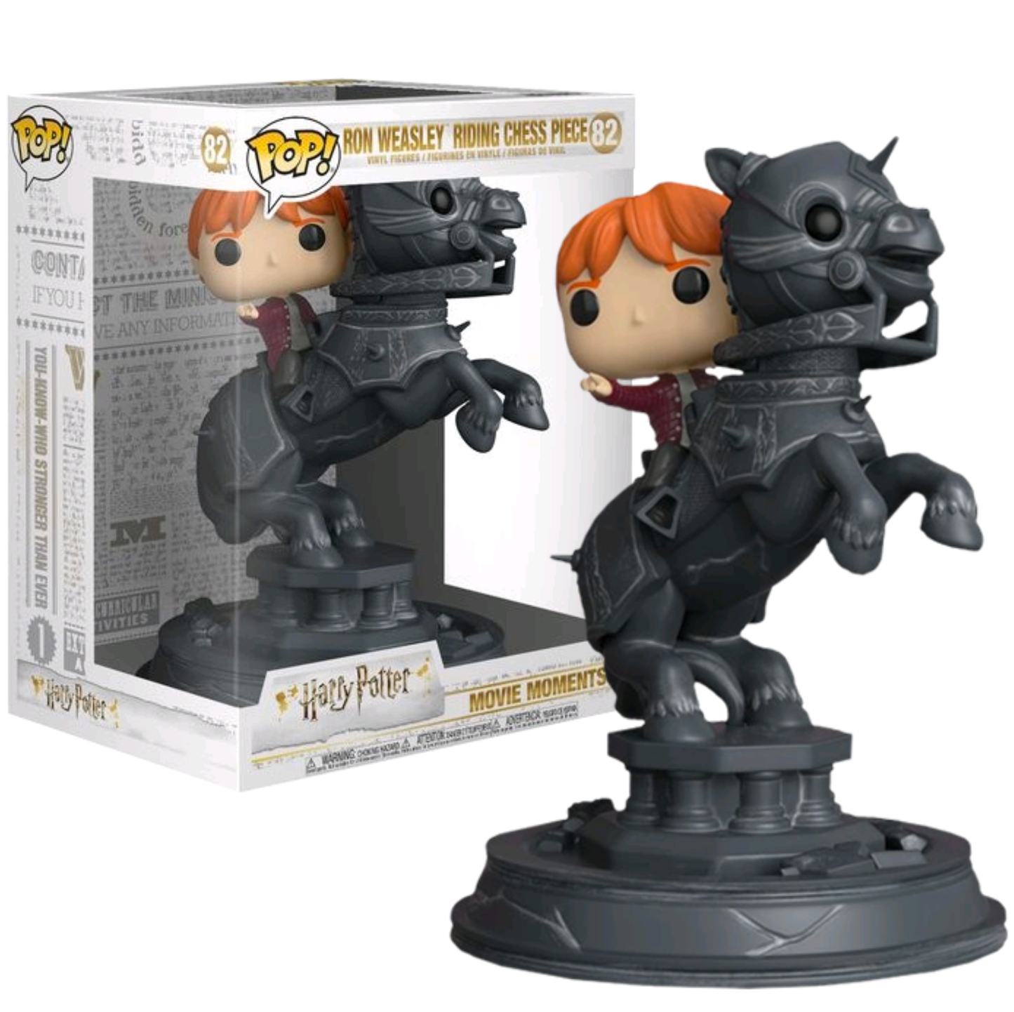 Harry Potter - Ron Weasley Riding Chess Piece Movie Moments Pop! Vinyl Figure