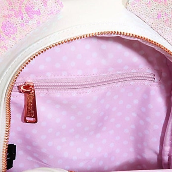Loungefly x Disney Minnie Mouse Iridescent Sequin Mini Backpack BoxLunch Exclusive