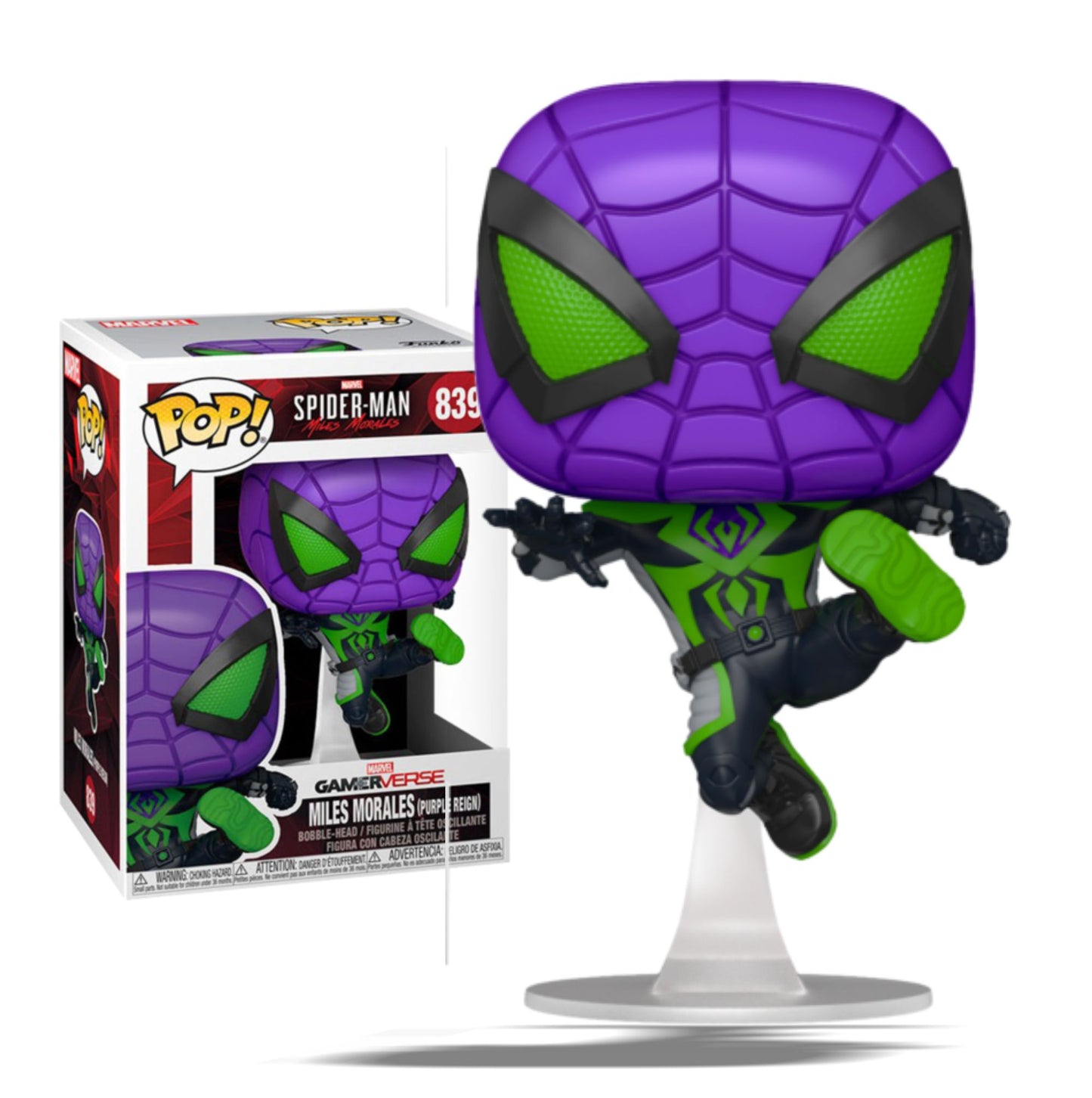 Marvel’s Spider-Man: Miles Morales - Miles Morales in Purple Reign Suit Pop! Vinyl Figure