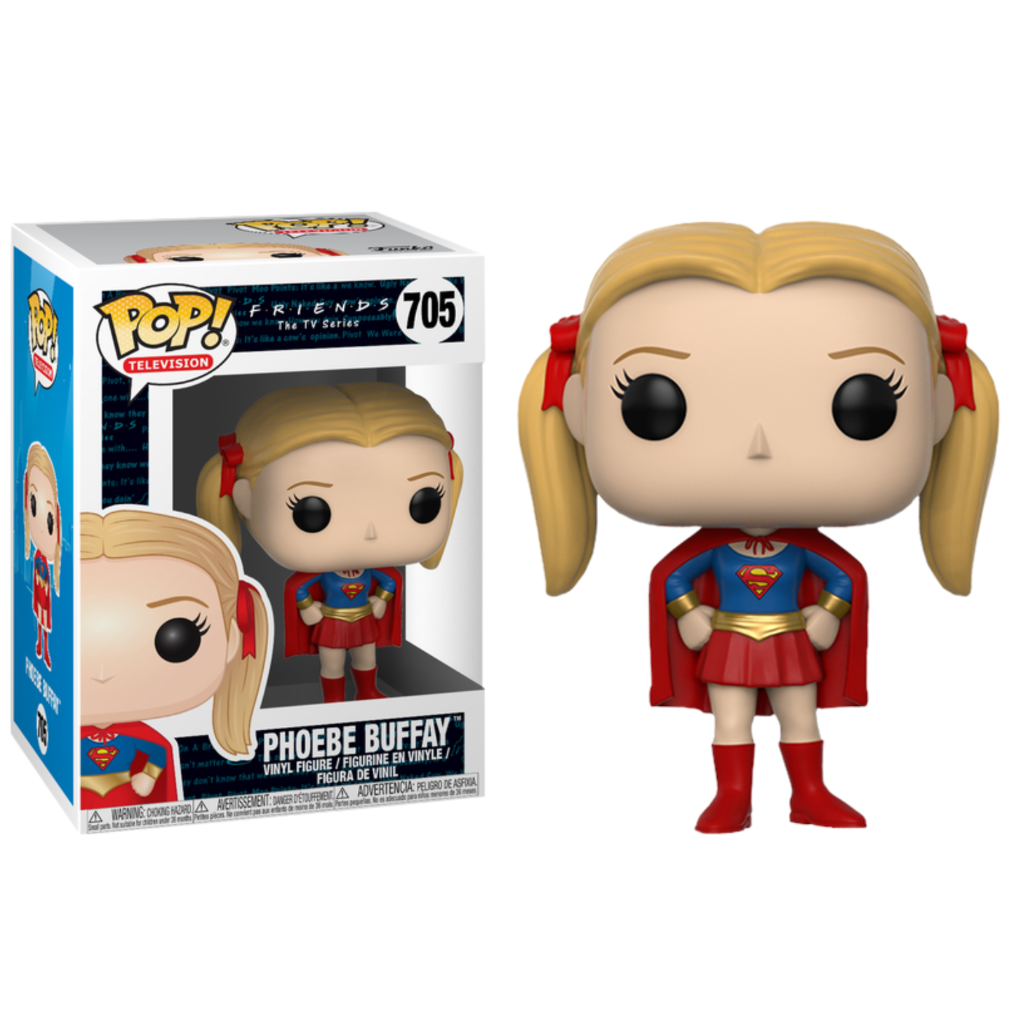 koolaz-ltd - Friends - Phoebe Buffay as Supergirl Pop! Vinyl Figure - Funko - Pop Vinyl