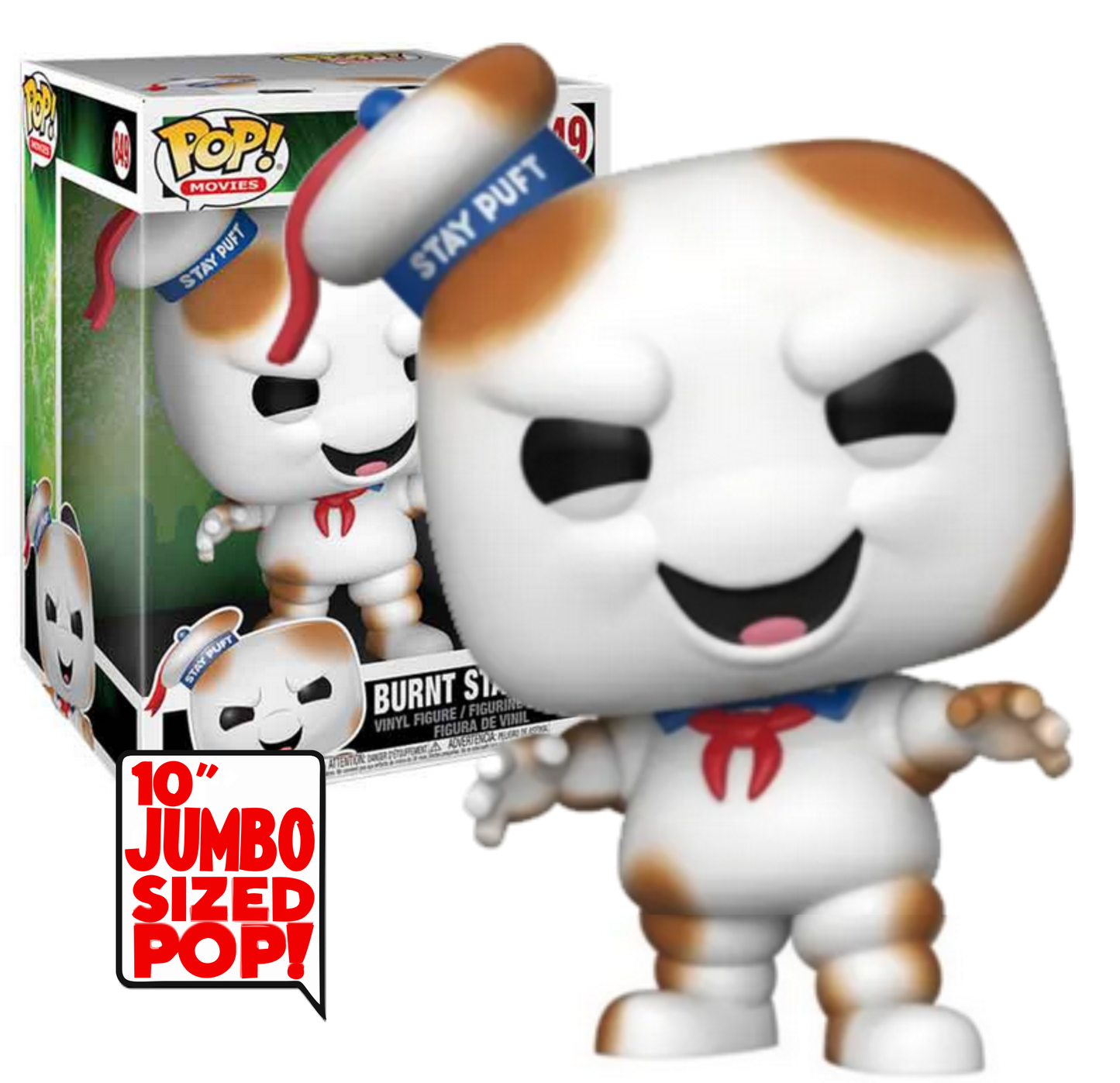 Ghost Busters Burnt Say Puft Marshmallow Man 10" Jumbo Size Special Edition Funko Pop! Vinyl