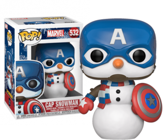 The Avengers - Captain America as Snowman Christmas Holiday Pop! Vinyl Figure
