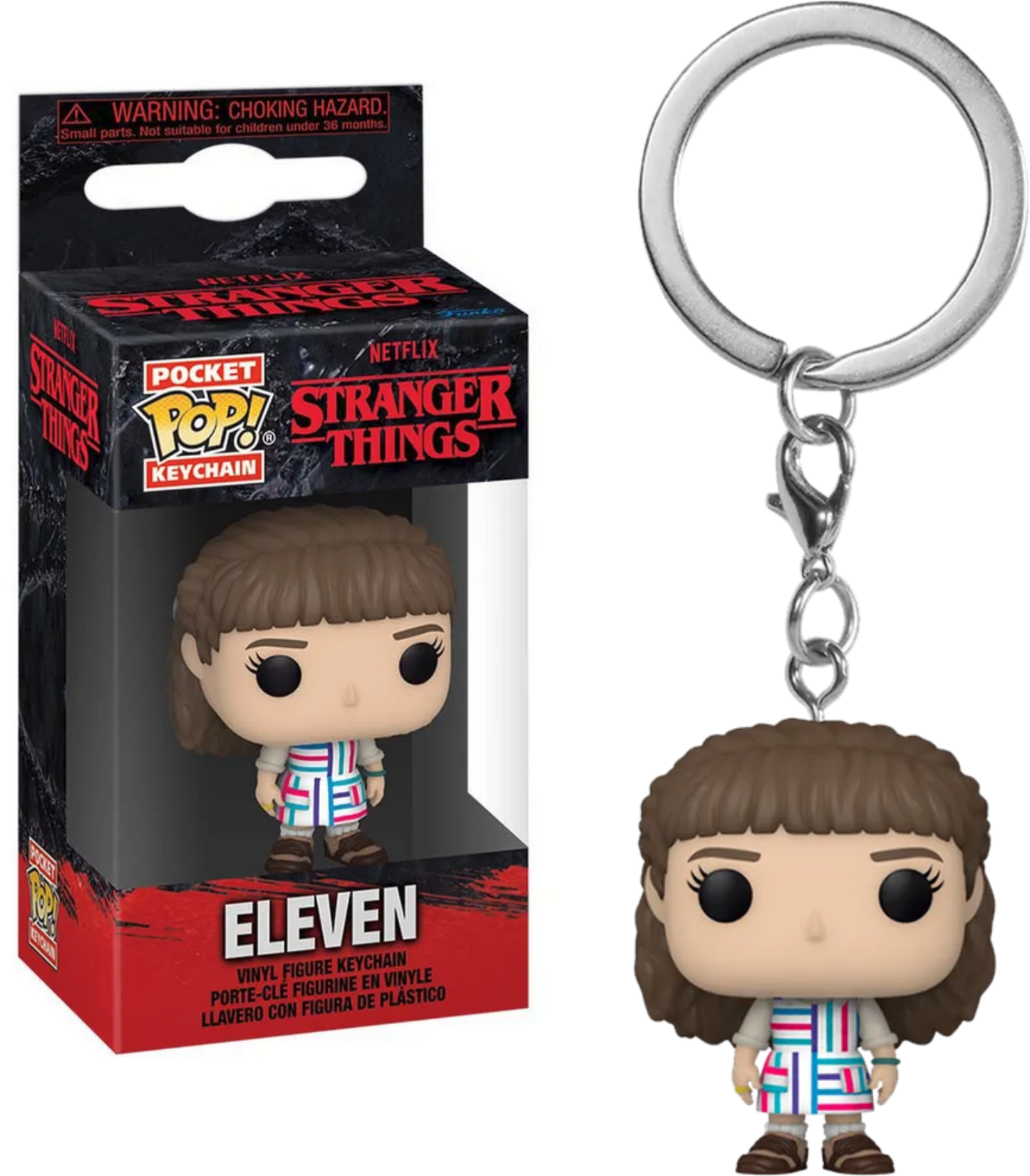 Stranger Things Season 4 Funko Pocket Pop! Vinyl Keychain Eleven