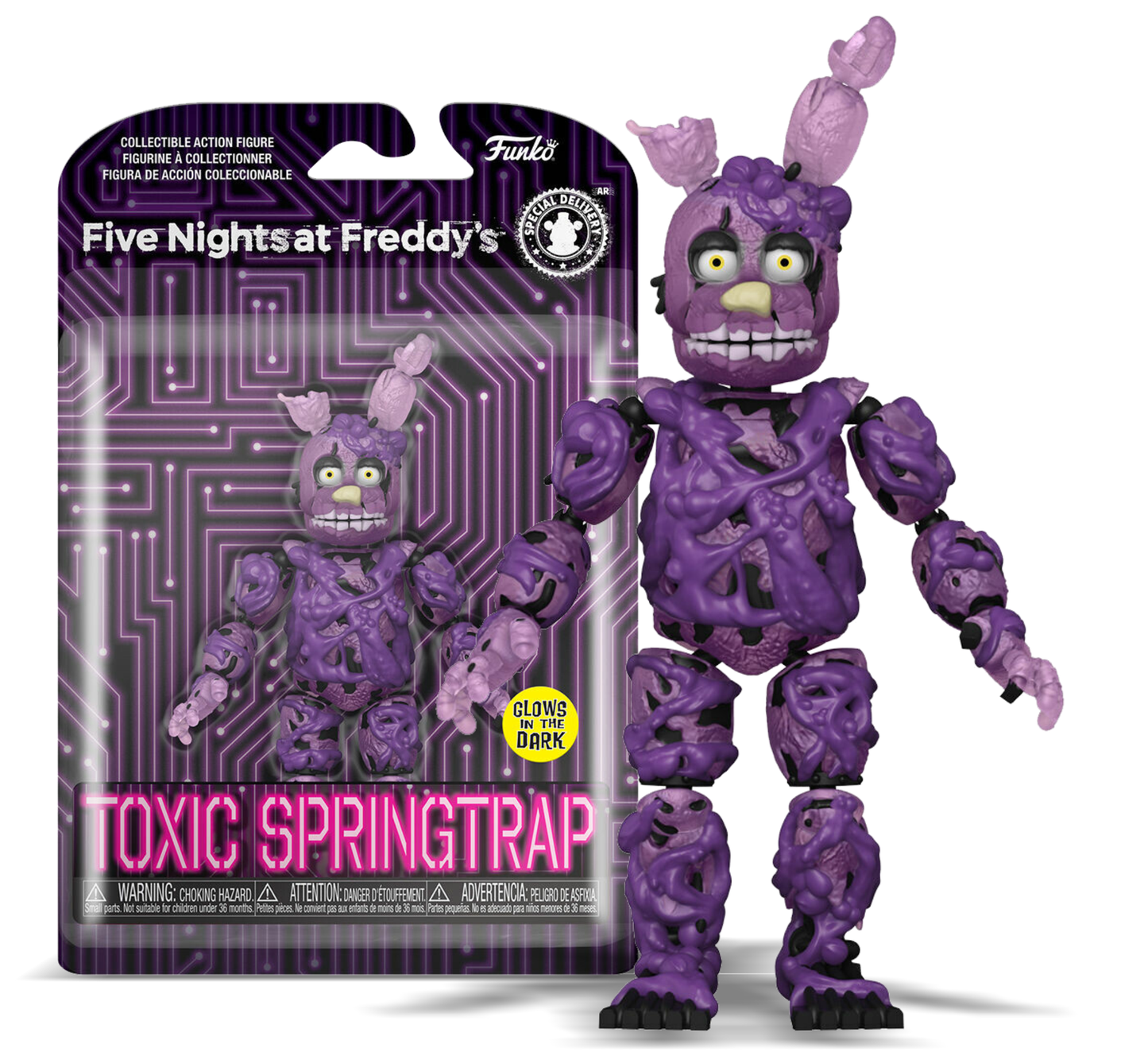 Toxic Springtrap Five Nights at Freddy's 5" Special Delivery Action Figure