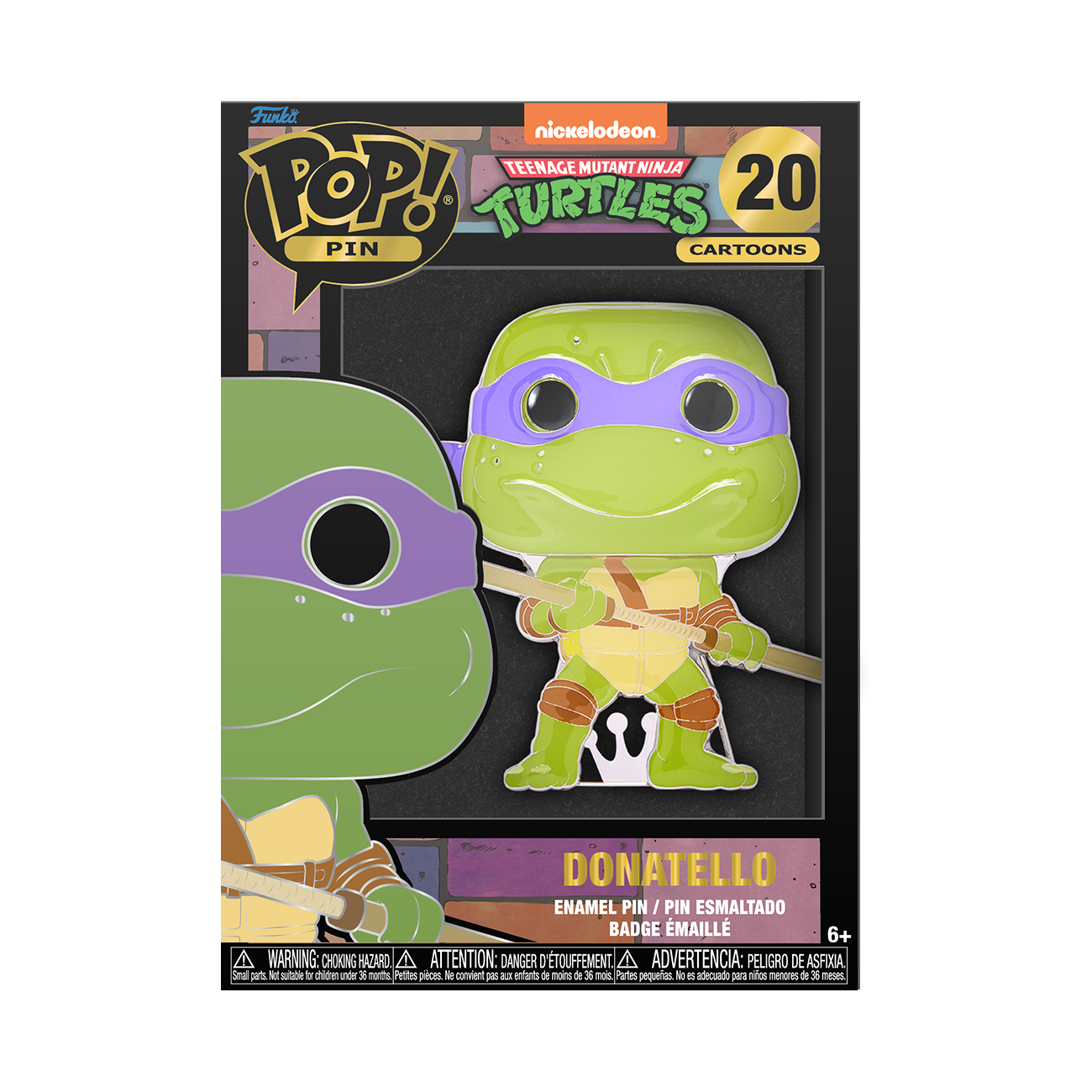 Donatello Teenage Mutant Ninja Turtles Funko Pop! Pin