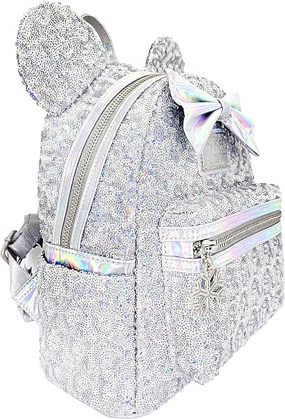 Loungefly X LASR Exclusive Disney Holographic Sequin Minnie Mini Backpack