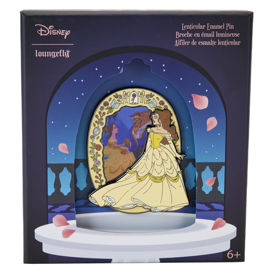 Beauty and the Beast Princess Series 3" Collector Box Lenticular Pin