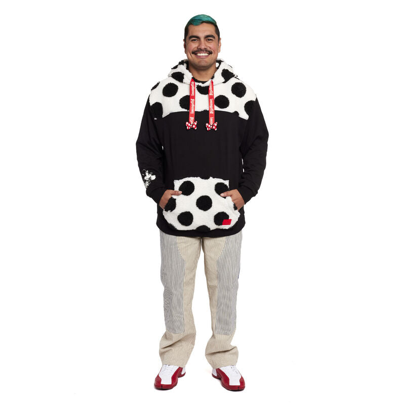 Loungefly x Disney Minnie Mouse Rocks the Dots Sherpa Unisex Hoodie