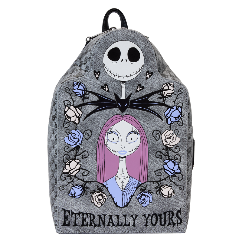 Loungefly x Nightmare Before Christmas Jack & Sally Eternally Yours Tombstone Mini Backpack
