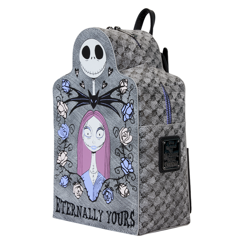 Loungefly x Nightmare Before Christmas Jack & Sally Eternally Yours Tombstone Mini Backpack