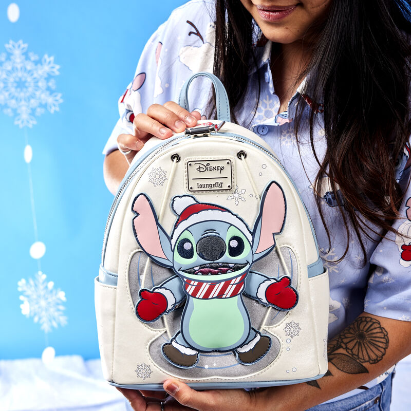 Loungefly x Disney Stitch Snow Angel Cosplay Mini Backpack