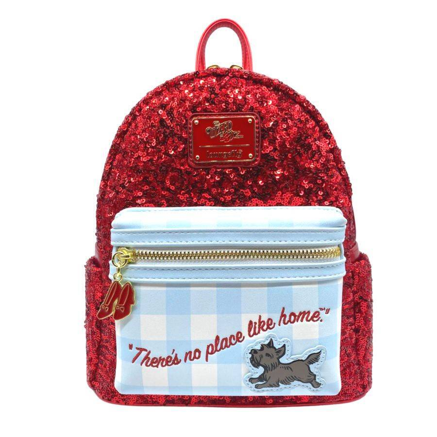 Loungefly x Wizard Of Oz Dorothy Ruby Red Sequin TLM Exclusive Mini Backpack